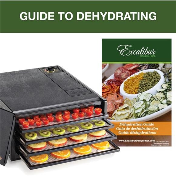 Electric Food Dehydrator Machine with Adjustable Thermostat, Temperature Control - Picture 5 of 6
